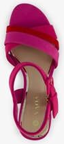 Nova dames sandalen met hak roze rood