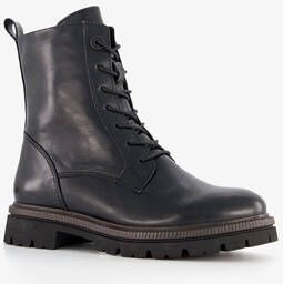 Nova dames veterboots zwart