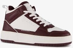 Only Shoes hoge dames sneakers wit rood