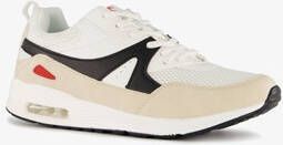 Osaga heren sneakers met airzool beige wit