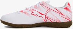 Puma Attacanto It IC zaalschoenen wit rood