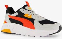 Puma Trinity Lite kinder sneakers grijs rood