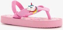 Scapino Roze meisjes teenslippers met unicorn