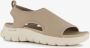 Skechers Flex Appeal 4.0 Moon Lines sandalen Beige - Thumbnail 6