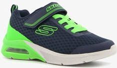 Skechers Microspec Max kinder sneakers blauw groen