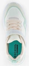 Skechers Uno meisjes sneakers wit mintgroen