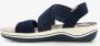 Softline dames sandalen met elastische bandjes Blauw - Thumbnail 2