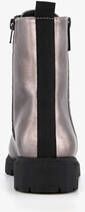 s.Oliver dames veterboots metallic grijs