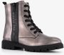 S.Oliver dames veterboots metallic grijs - Thumbnail 5