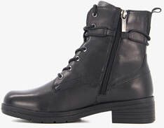 tamaris Comfort leren veterboots zwart