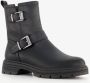 Tamaris dames biker boots zwart - Thumbnail 5