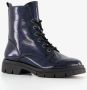 Tamaris dames lak veterboots blauw - Thumbnail 5