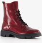 Tamaris dames lak veterboots rood - Thumbnail 5