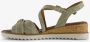 Tamaris dames sandalen met sleehak beige - Thumbnail 5