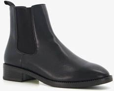 tamaris lage dames chelsea boots zwart