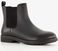 tamaris lage dames chelsea boots zwart