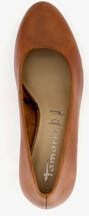 tamaris leren dames pumps cognac