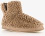 Thu!s dames pantoffels teddy pantoffels Beige Sloffen - Thumbnail 5