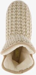 Thu!s gebreide pantoffels met voering beige