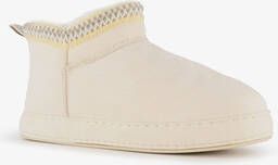 Thu!s gevoerde dames pantoffels beige