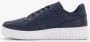 Tommy Hilfiger Retro Basket leren heren sneakers Blauw Uitneembare zool - Thumbnail 33