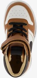 TwoDay hoge leren jongens sneakers cognac