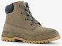 TwoDay leren jongens boots taupe Grijs - Thumbnail 4