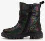 TwoDay leren meisjes Chelsea boots zwart metallic Uitneembare zool - Thumbnail 3