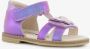 TwoDay leren meisjes sandalen metallic paars - Thumbnail 6