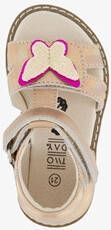 TwoDay leren meisjes sandalen metallic roze