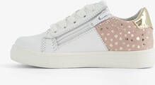 TwoDay leren meisjes sneakers met gouden hartjes