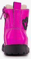 TwoDay leren meisjes veterboots roze