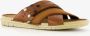 Van Beers leren heren slippers Bruin - Thumbnail 5