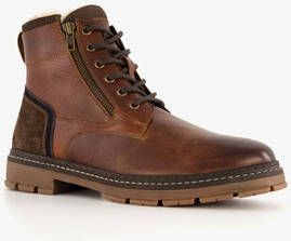 Van Beers leren heren veterboots bruin