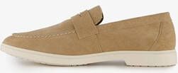 Van Beers suede heren instappers beige