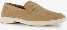 Van Beers suede heren instappers beige