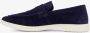 Van Beers suede heren instappers blauw Echt leer - Thumbnail 3