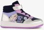 Frozen hoge meisjes sneakers zwart roze - Thumbnail 1