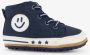 Groot leren babyschoenen blauw met smiley Uitneembare zool In cadeauverpakking - Thumbnail 2