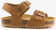 Groot leren kinder bio sandalen cognac