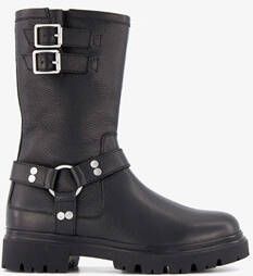 Groot leren meisjes biker boots