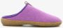 Hush Puppies wollen dames pantoffels lila Sloffen Uitneembare zool - Thumbnail 2