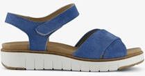 Hush Puppies leren dames sandalen blauw