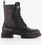 Hush Puppies dames veterboots zwart Uitneembare zool - Thumbnail 2