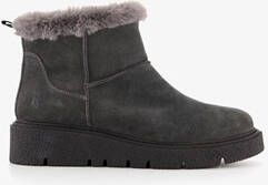 Hush Puppies gevoerde boots met imitatiebont grijs