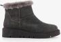 Hush Puppies gevoerde boots met imitatiebont grijs Echt leer - Thumbnail 2