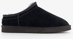 Hush Puppies gevoerde suede heren pantoffels zwart