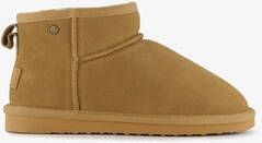 Hush Puppies gevoerde suede laarsjes camel