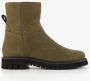 Hush Puppies leren dames boots olijfgroen - Thumbnail 2