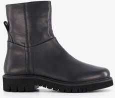 Hush Puppies leren dames boots zwart